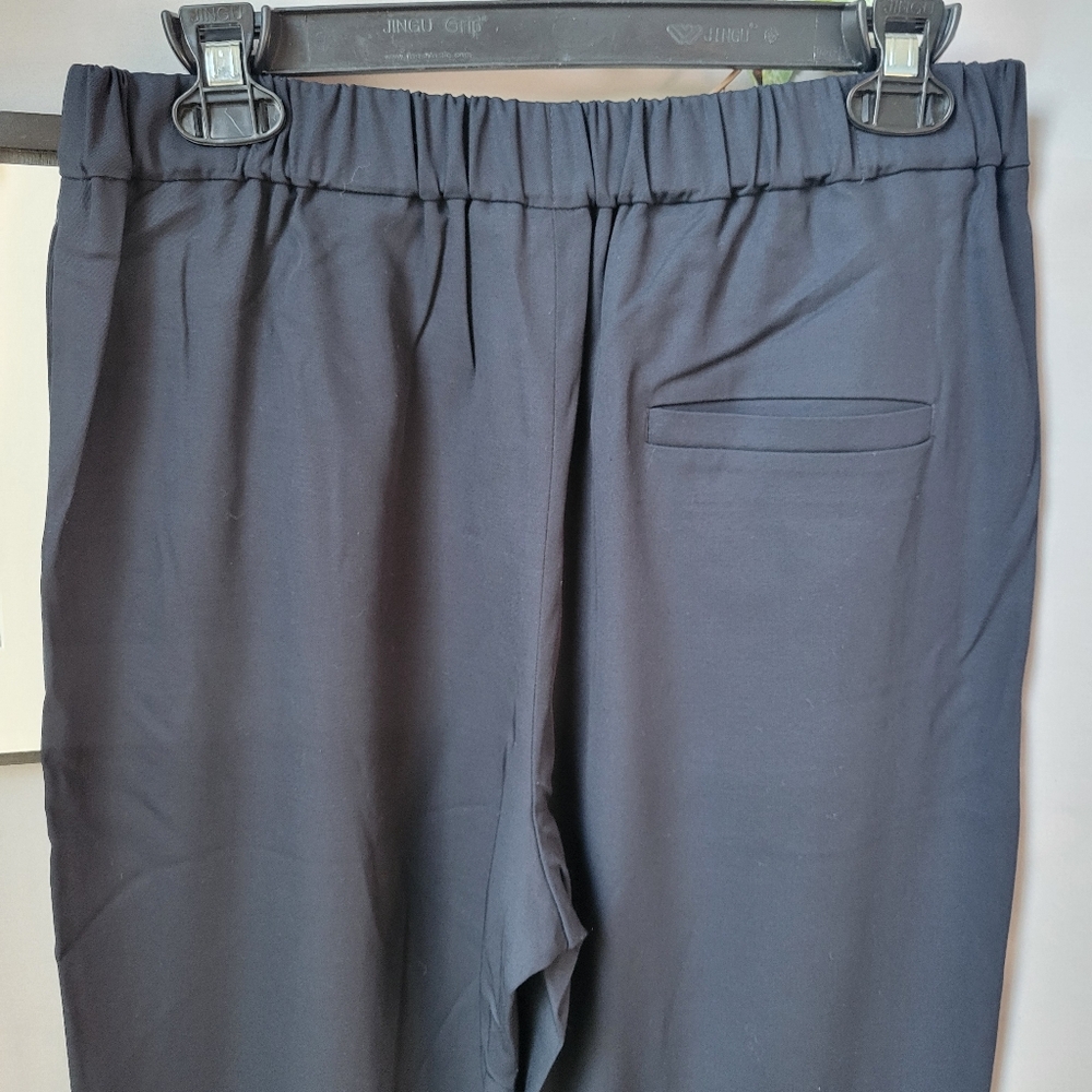 COS Wool Blend Crepe Pull On Jogger Pant Blue US 6 - Picture 5 of 13